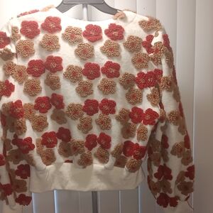 Floral Textured Sweater